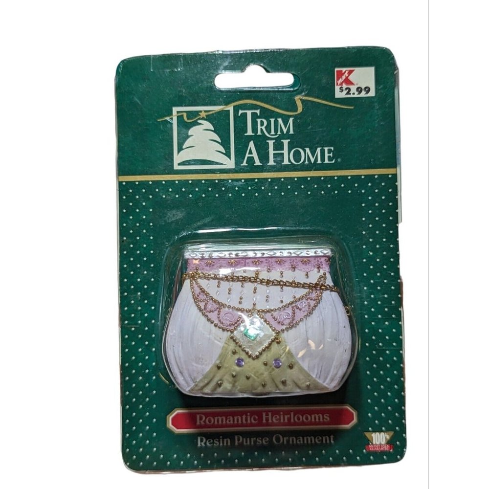 Vintage Kmart, Trim A Home, Romantic Heirlooms Resin Purse Ornament